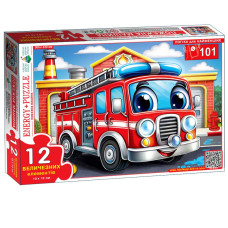 Пазл дитячий Пожежна машина 88205, 12 великих елементів (88205)
