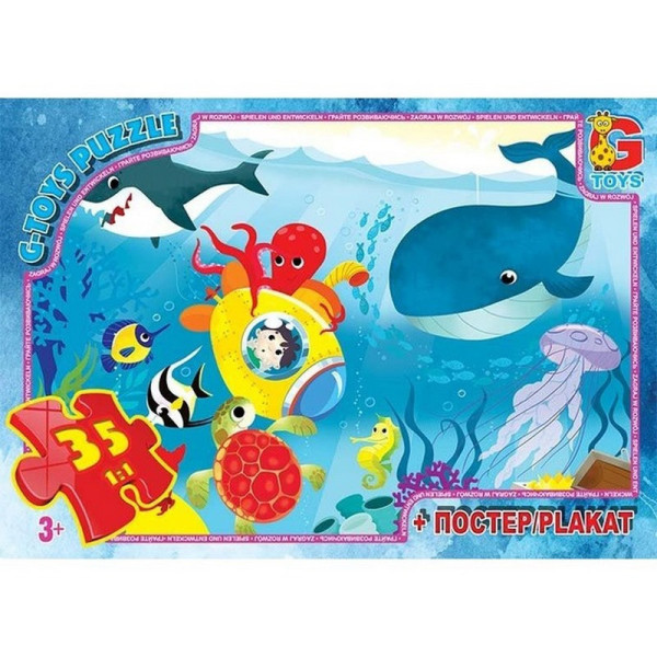 Дитячий пазл "Таємниці океану" GF02 постер 35 елементів (GF02)