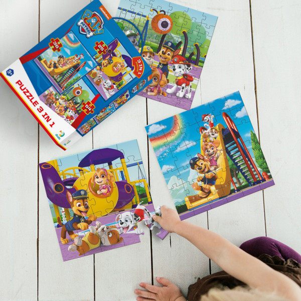 Дитячий пазл Ігровий майданчик Paw Patrol 200578, 3 в 1 (200578)