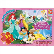 Дитячий пазл "Принцеси Дісней" PD60 постер 35 елементів (PD60)