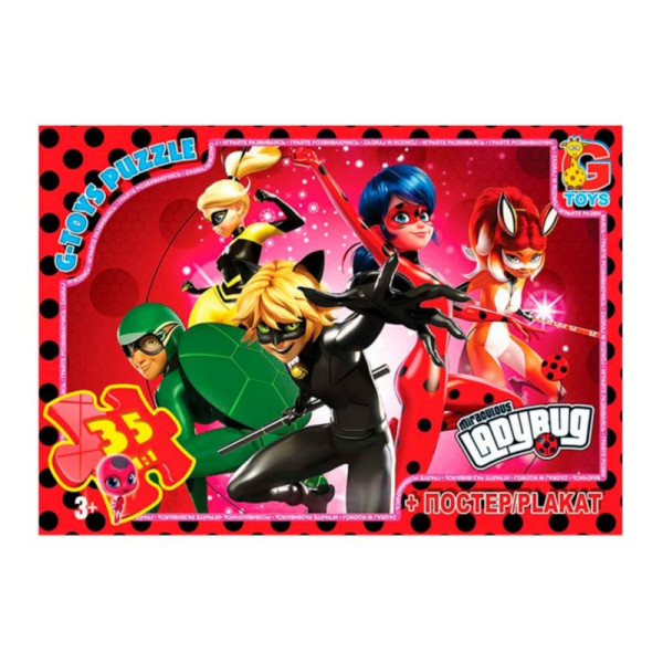 Дитячий пазл "Леді Баг" LB1017 постер 35 елементів (LB1017)