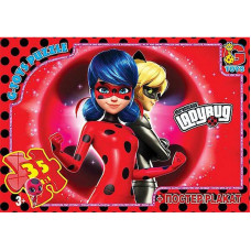 Дитячий пазл "Леді Баг" LB1021 постер 35 елементів (LB1021)