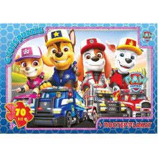 Дитячий пазл "Paw Patrol" PW08912 постер 70 елементів (PW08912)