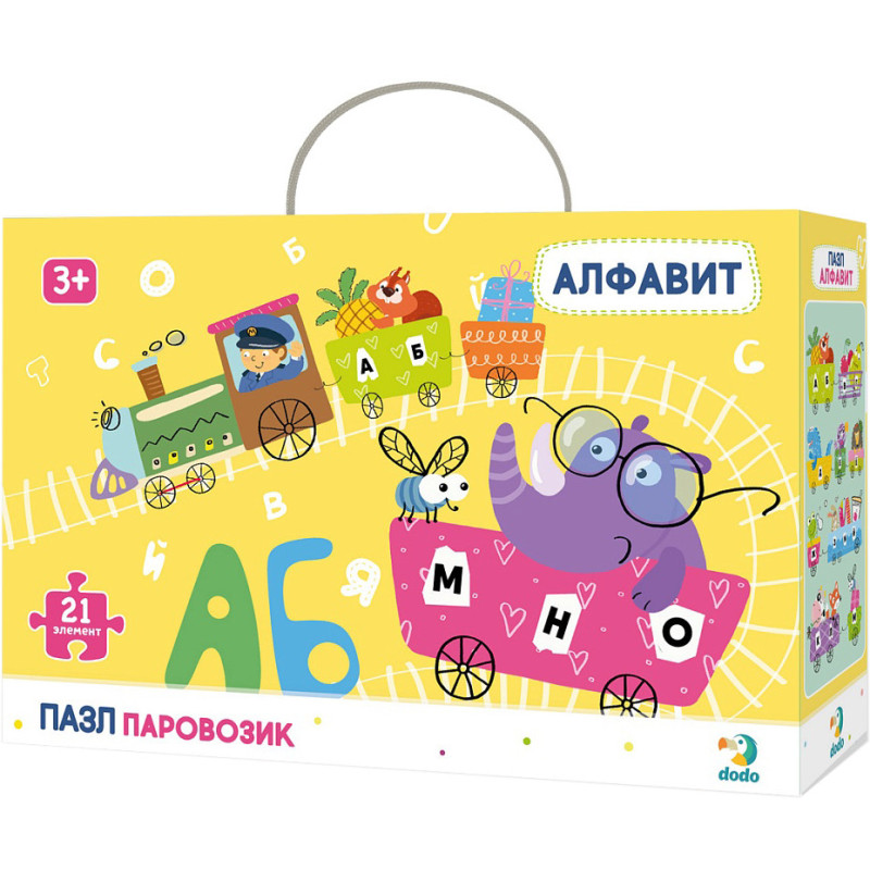 Дитячі пазли Абетка Паровозик DoDo R300148 рос. мовою
