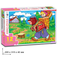 Дитячі пазли "Маша і ведмідь" 82067 на 12 деталей (82067)