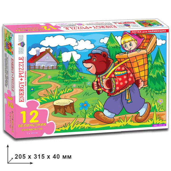 Дитячі пазли "Маша і ведмідь" 82067 на 12 деталей (82067)