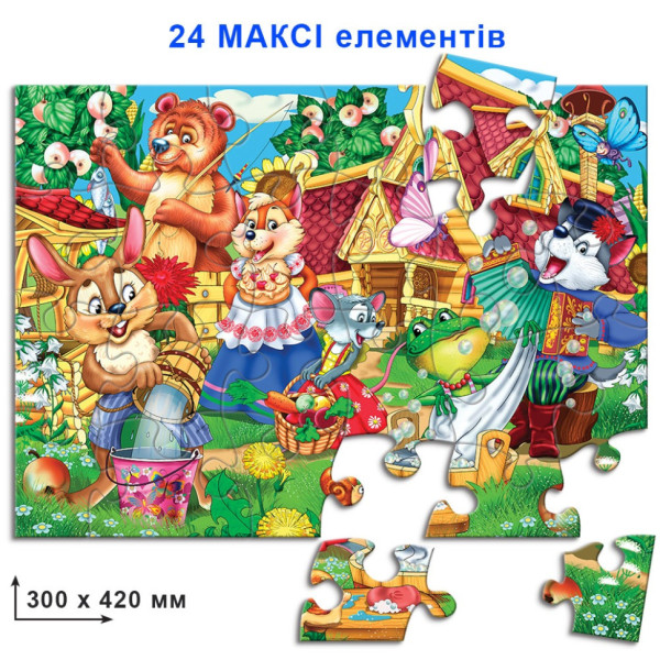 Детские пазлы "Теремок" 82104 на 24 элемента(82104)