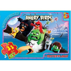 Дитячий пазл класичний "Angry Birds" B001031 постер 35 елементів (B001031)