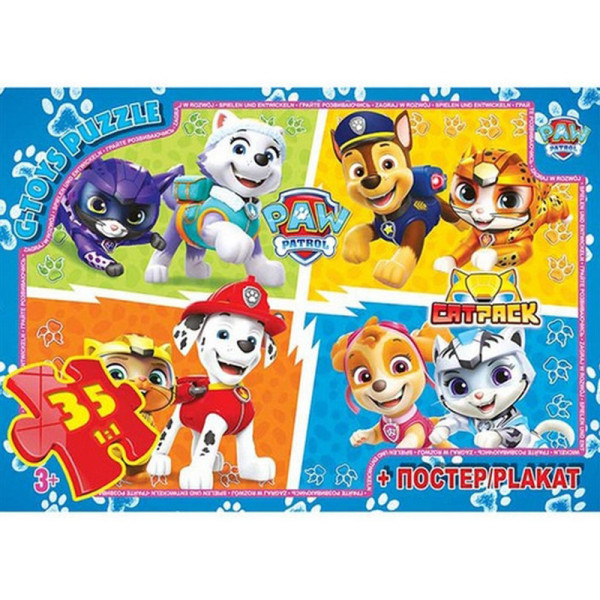 Детский пазл "Paw Patrol" PW08901 плакат 35 элементов(PW08901)