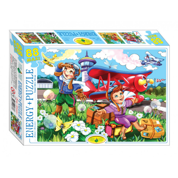 Детские Пазлы "Самолёт Биплан" 83378 ЕГ-11 88 элементов(83378)