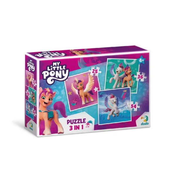 Детские Пазлы 3 в 1 My Little Pony "Зипп и Санни" DoDo 200384(200384)
