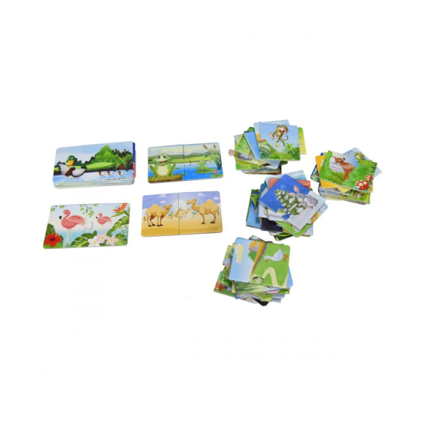 Пазлы "Кто чья мама?" Strateg 30701, 36 парных частей(30701)