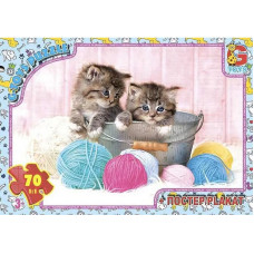 Пазлы детские "Домашние любимцы" AN142, 70 элементов(AN142)