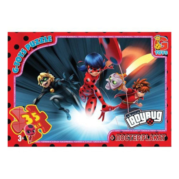 Пазлы детские "Леди Баг" LB1001, 35 элементов(LB1001)
