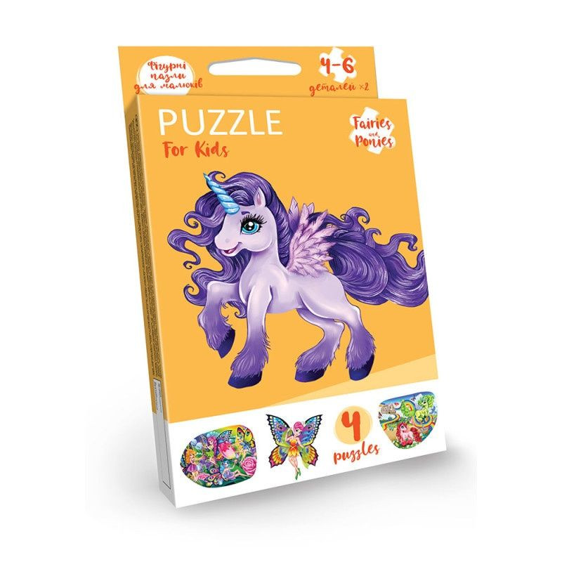 Детские развивающие пазлы "Puzzle For Kids" PFK-05-12, 2 картинки