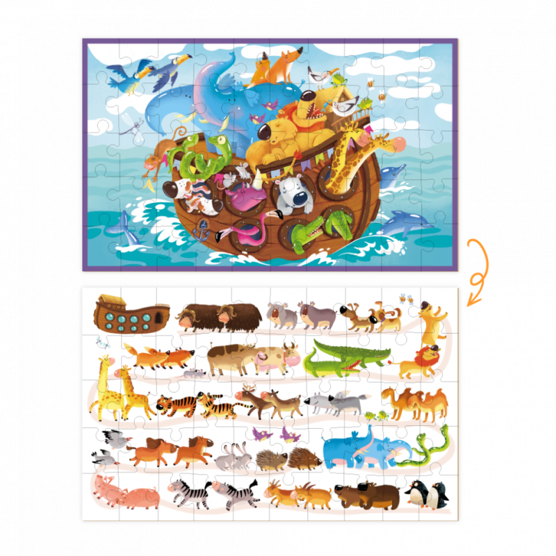 Дитячий пазл /гра Mon Puzzle "Ноїв ковчег" 200114, 50 деталей