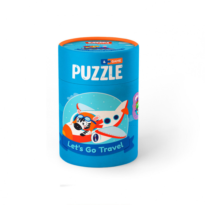 Дитячий розвиваючий пазл з грою "Подорожуємо!" Mon Puzzle 200106, 2 пазла по 2 елементи