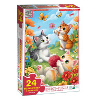 Пазл детский Игривые котята 88243, 24 крупных элемента(88243)