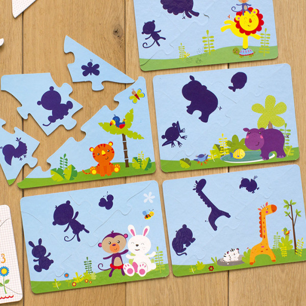 Детские учебные пазлы. Изучаем мир зверей 13203006 на укр. языке(13203006)