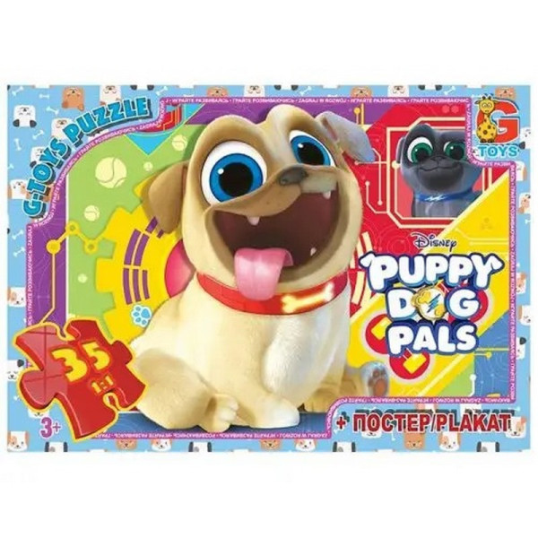 Пазлы детские "Веселые мопсы" Puppy Dog Pals MD400, 35 элементов(MD400)