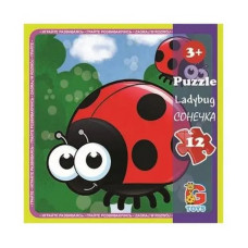 Пазлы детские "Насекомые" LI01, 12 элементов(LI01)