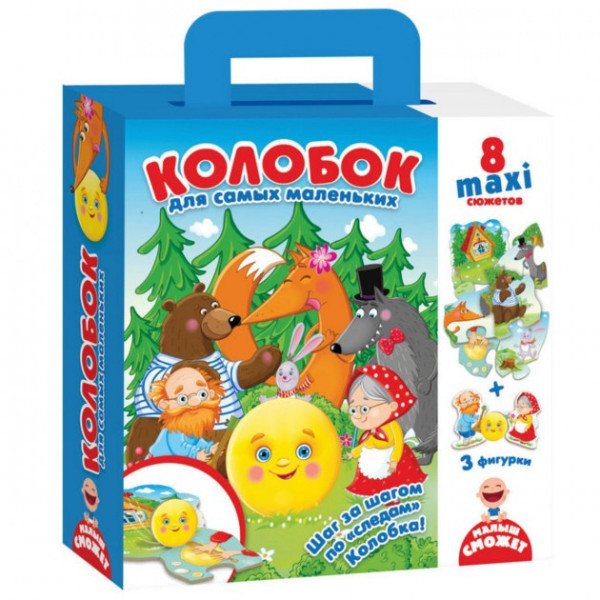 Пазлы для самых маленьких  "Колобок" VT2909-11, 8 деталей