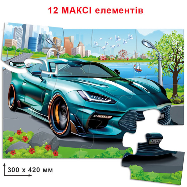 Детские пазлы "Супер авто" 82036 из 12 деталей(82036)