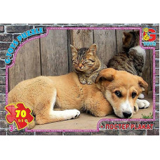 Дитячий пазл "Домашні улюбленці" AN136 плакат 70 елементів (AN136)