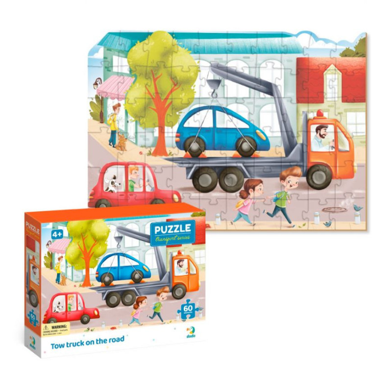 Пазли "Евакуатор на дорозі" DoDo Toys 300550 60 ел.