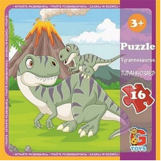 Дитячий пазл "Динозаври" LD09, 16 елементів 20 х 21 см (LD09)