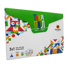 Детские Пазлы 3 в 1 "Зеленая, курочка" Такая Мака 960209 20 элементов(960209)