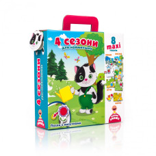 Пазл с липучками для самых маленьких VT2907, 8 деталей  "4 сезона" (укр)(VT2907-04)