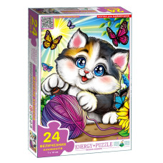 Пазл детский Веселый котенок 88281, 24 крупных элемента(88281)