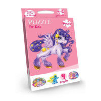 Детские развивающие пазлы "Puzzle For Kids" PFK-05-12, 2 картинки Единорожек(PFK-09)