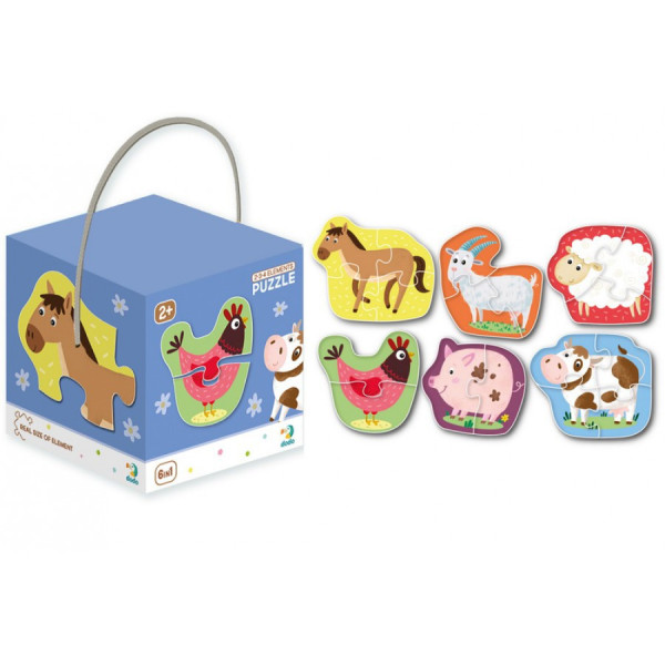 Дитячий пазл Домашні тварини DoDo 300152, 2-3-4 елемента (300152)