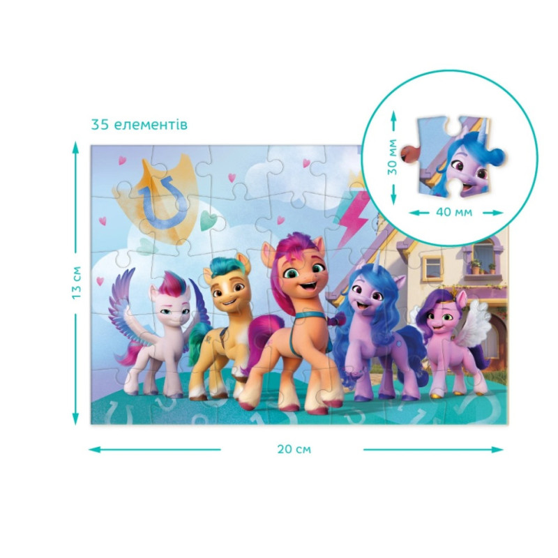 Дитячі Пазли-міні My Little Pony "Нове покоління" DoDo 200380 35 елементів