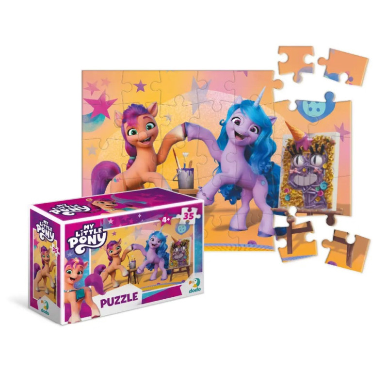 Детские Пазлы-мини My Little Pony "Урок рисования" DoDo 200383 35 элементов