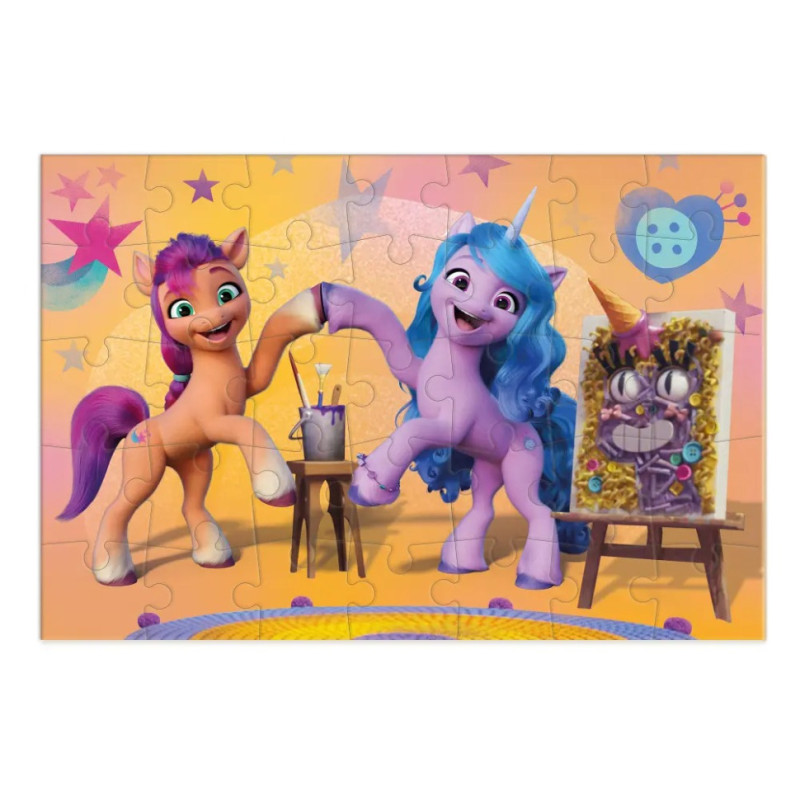 Детские Пазлы-мини My Little Pony "Урок рисования" DoDo 200383 35 элементов