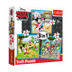 Дитячі пазли 3 в 1 Disney "Міккі Маус з друзями" Trefl 34846