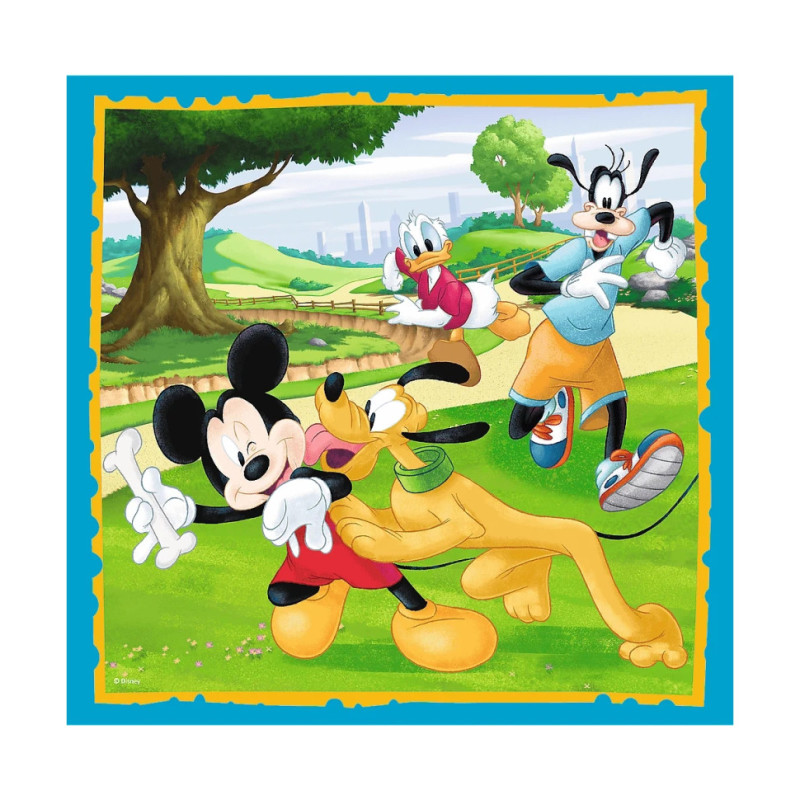 Дитячі пазли 3 в 1 Disney "Міккі Маус з друзями" Trefl 34846