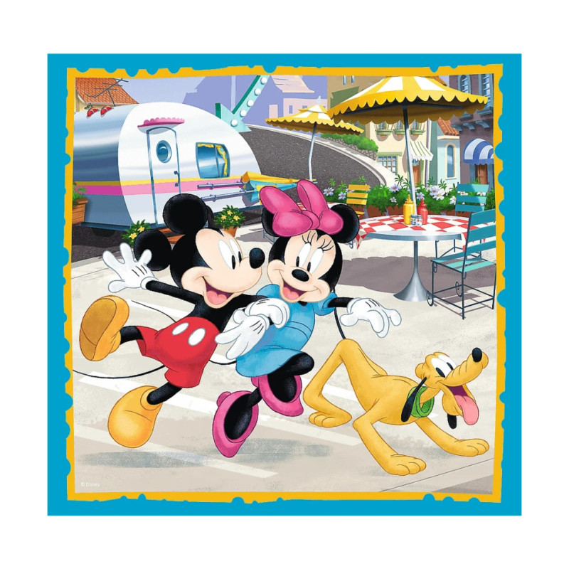 Дитячі пазли 3 в 1 Disney "Міккі Маус з друзями" Trefl 34846