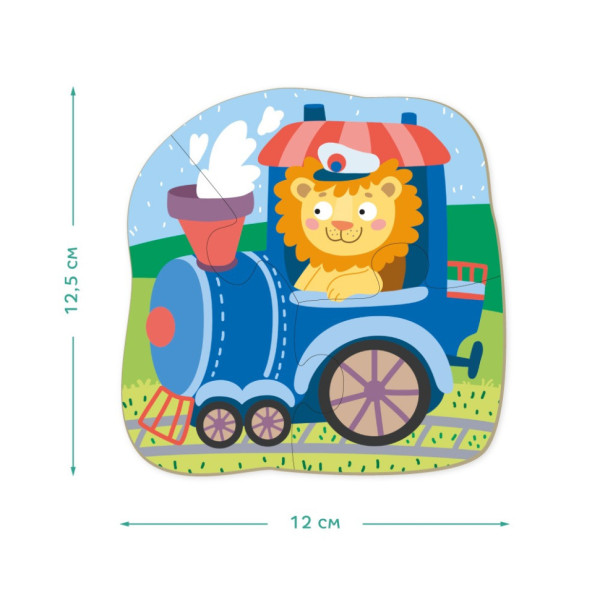 Детский пазл Транспорт DoDo 300154, 2-3-4 элемента(300154)