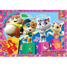 Детский пазл "44 котенка" YT55 плакат 35 элементов(YT55)