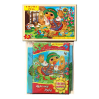 Дитячі пазли "Курочка Ряба" 81237, 12 деталей з книгою (81237)