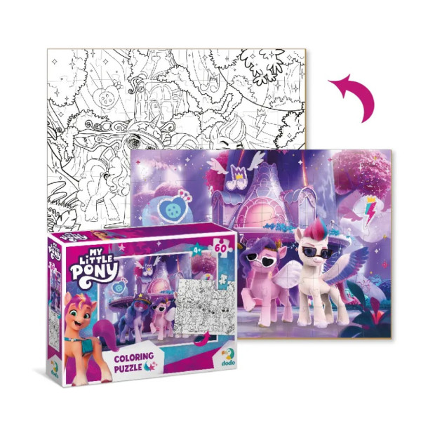 Детские Пазлы 2 в 1 My Little Pony "Вечеринка" DoDo 200136 60 элементов(200136)