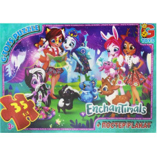 Дитячий пазл класичний "Enchantimals" EA200 постер 35 елементів (EA200)