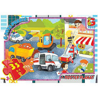 Дитячий пазл "Аварійні служби" GF07 постер 35 елементів (GF07)