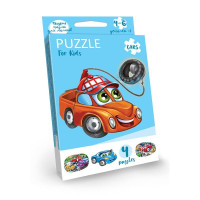 Дитячі розвиваючі пазли "Puzzle For Kids" PFK-05-12, 2 картинки  Машинка (PFK-08)
