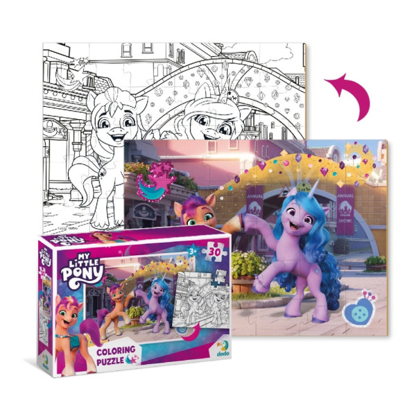 Дитячі Пазли 2в1 My Little Pony "Подружки та веселка"  DoDo 200134 30 елементів (200134)