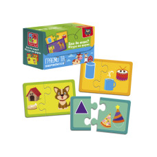 Пазлы "Найди пару. Кто где живет? На что похоже?" VT5003-03 Укр(VT5003-03)